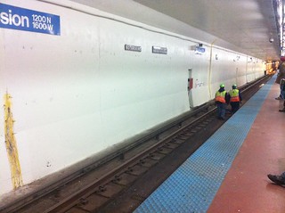 CTA - A couple CTA dudes just strolling down the tracks... This can't be helping, heh.