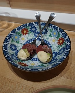 A spoonful of tuna n things at Masao