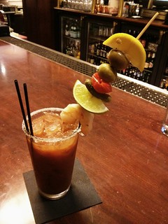 Kari's bloody mary tower.