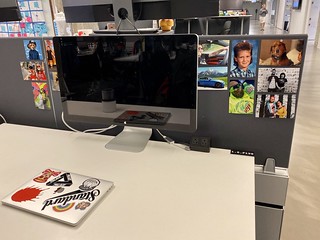 Tech - Claimed a desk at the Chicago office with a bunch of photos