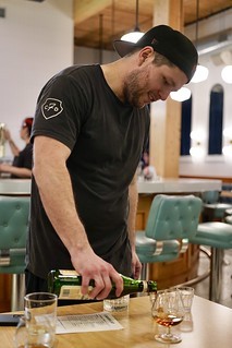 Drinks - Oh boy. Tom comes out with second dessert.