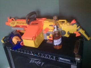 Drinks - I just found the half full high life that @reddhed and I somehow lost in my office Saturday night.