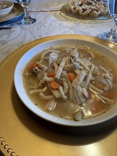 Homemade chicken noodle, baby