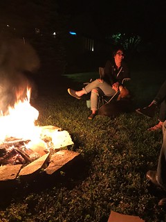 First fire in the back yard