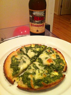 pizza - Gluten free beer n pizza. Not quite as awesome as regular beer and pizza.