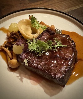 Course 7 - Wagyu steak and duck tortellini and mushrooms 