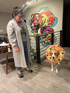 Art - Kari is excited about this cone. Durby is not.