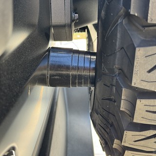 Spare tire supported