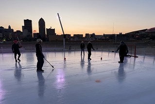 Sunset - Last night of Broomball
