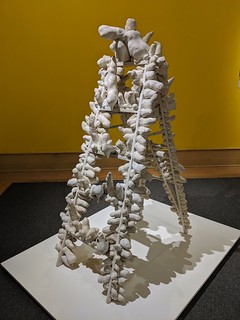 Art - Yayoi Kusama soft ladder sculpture at the Des Moines Art Center