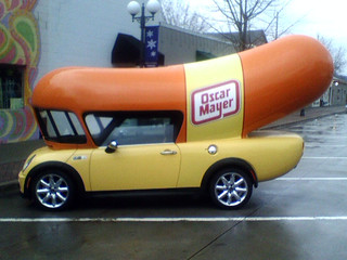 Mini Cooper Oscar Mayer Weinermobile