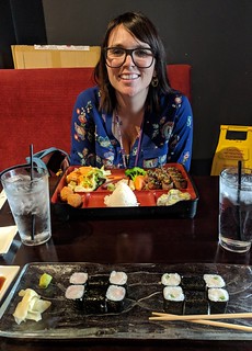 Sushi - I don't get very many lunch dates with this girl