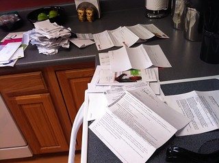 Goin through a month's worth of mail