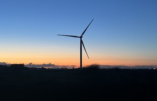 Sunset - Turbine at Sunset