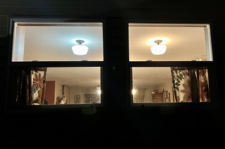 The temperature difference of the lights at Kari’s parents house…