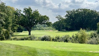 Oh cool, finally. A nice, wide open hole with an oak tree in the middle of the fairway