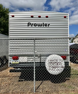 This, “I hate to pull out” spare tire cover at my storage unit…