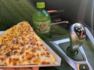 pizza - Not quite tamago sando level, but... I'm home.