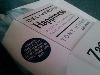 The zappos dude gave us all free advance copies of his book. awesome.