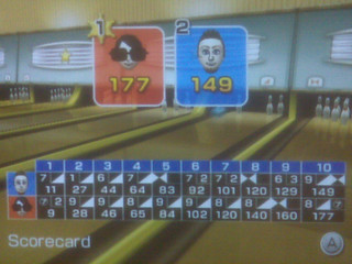 Even when she sucks she beats me.