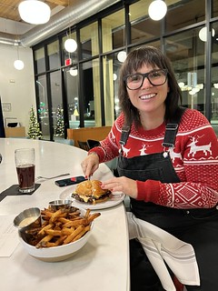 Kari wants burgers. We get burgers.