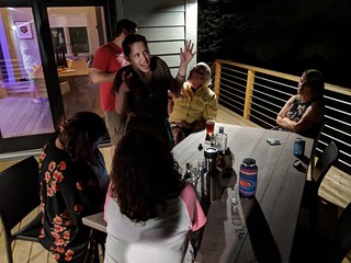 Late night gabbin on the deck