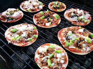 pizza - Grilled eggplant pizza partyyyyyyy