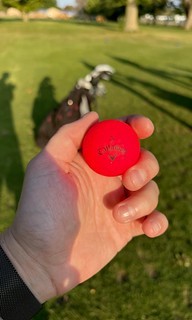 Willow Creek - Leftover from Jamaica. This ball is fun to hit but hard to find, and photograph