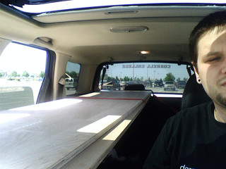 How to carry a sheet of plywood in a Ford Escape