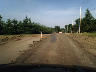 Offroading to Vicki's house