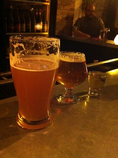 Drinks - I just bought a beer for $5. The bartender handed me 2 beers and a shot of malort.  Wtf, Chicago.