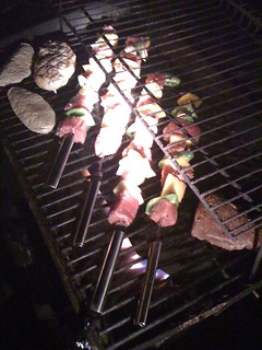 Grilling with the neighbors.