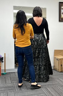 Gettin this birthday dress done up