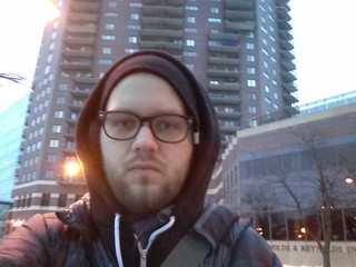 Chillin at the megabus stop. Chicago bound... It's been a minute.