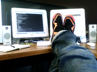 Today, my boss asked me if I need a clown nose to match my shoes.