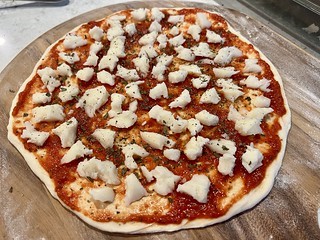 pizza - Found this wild scamorza cheese at the local italian grocery store