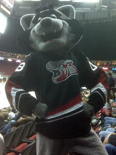 Hockey - Shooter became the Iowa Chops Mascot