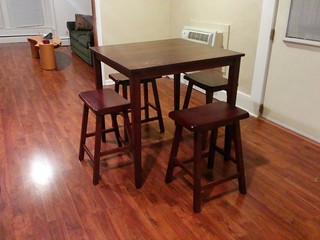 little table in a giant dining room. thanks, dylan!