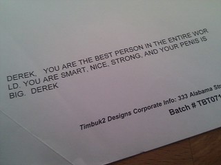 Gift Message from Timbuk2