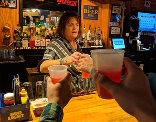 The bartender talked us into another birthday shot