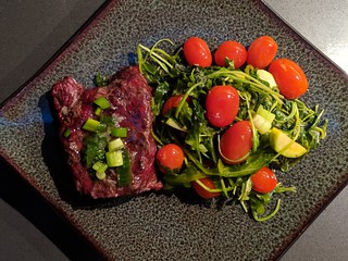 Completely cooked on the grill. So damned tasty.