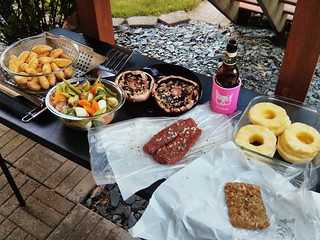 It's the first day of summer. It's 90 degrees. We're grillin!