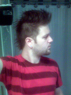 My top hair is getting a bit long, haha.