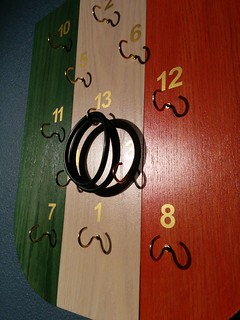 Irish Ring Board - I threw 3 - 13s in a row.