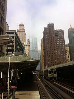 CTA - Fog at the Washington and Randolph stop