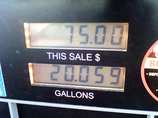The pump shut off at $75.  Rad.