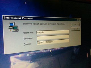 Just booted up a 10+ year old laptop and was greeted with this bit of Cornell nostalgia.
