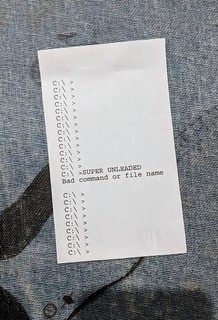 When I was a kid, I was working on a band called Super Unleaded. This was the first flyer.