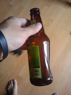 Dented Beer Bottle