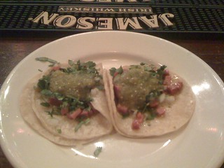 Corned beef tacos at the Irish bar? So tasty